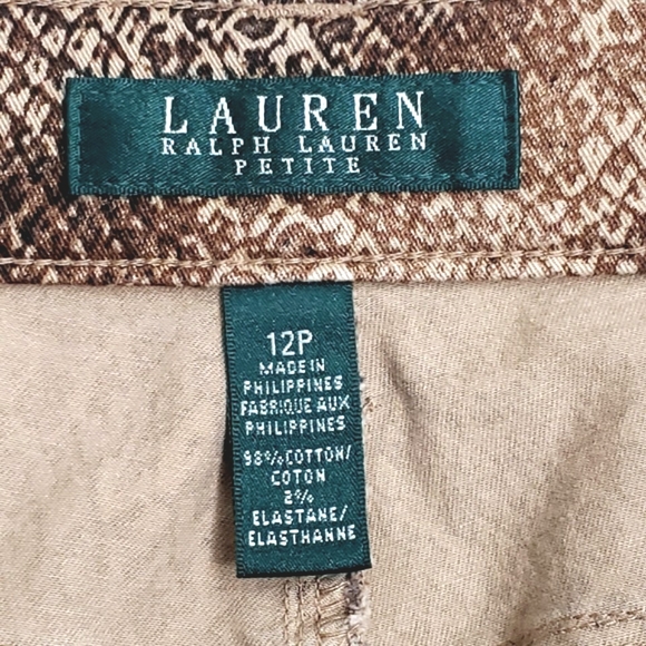 Lauren Ralph Lauren Petite Python Skinny Jeans - Picture 2 of 14